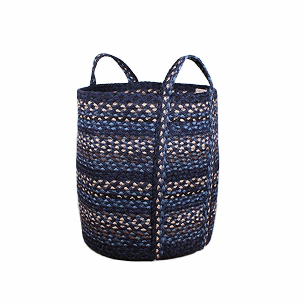 Indigo Jute Slouchy Basket