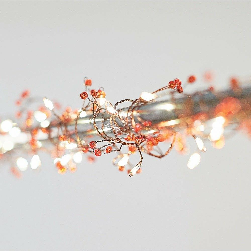 Jewel Cluster Red Light Chain of 50 LEDs