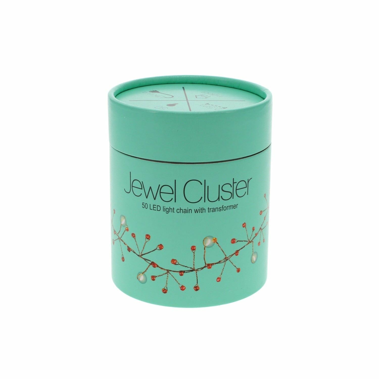 Jewel Cluster Red Light Chain of 50 LEDs