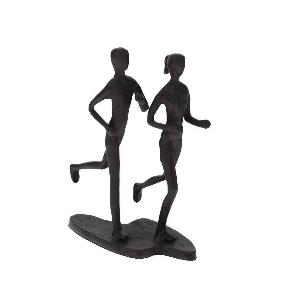 Jogging Couple Sculpture