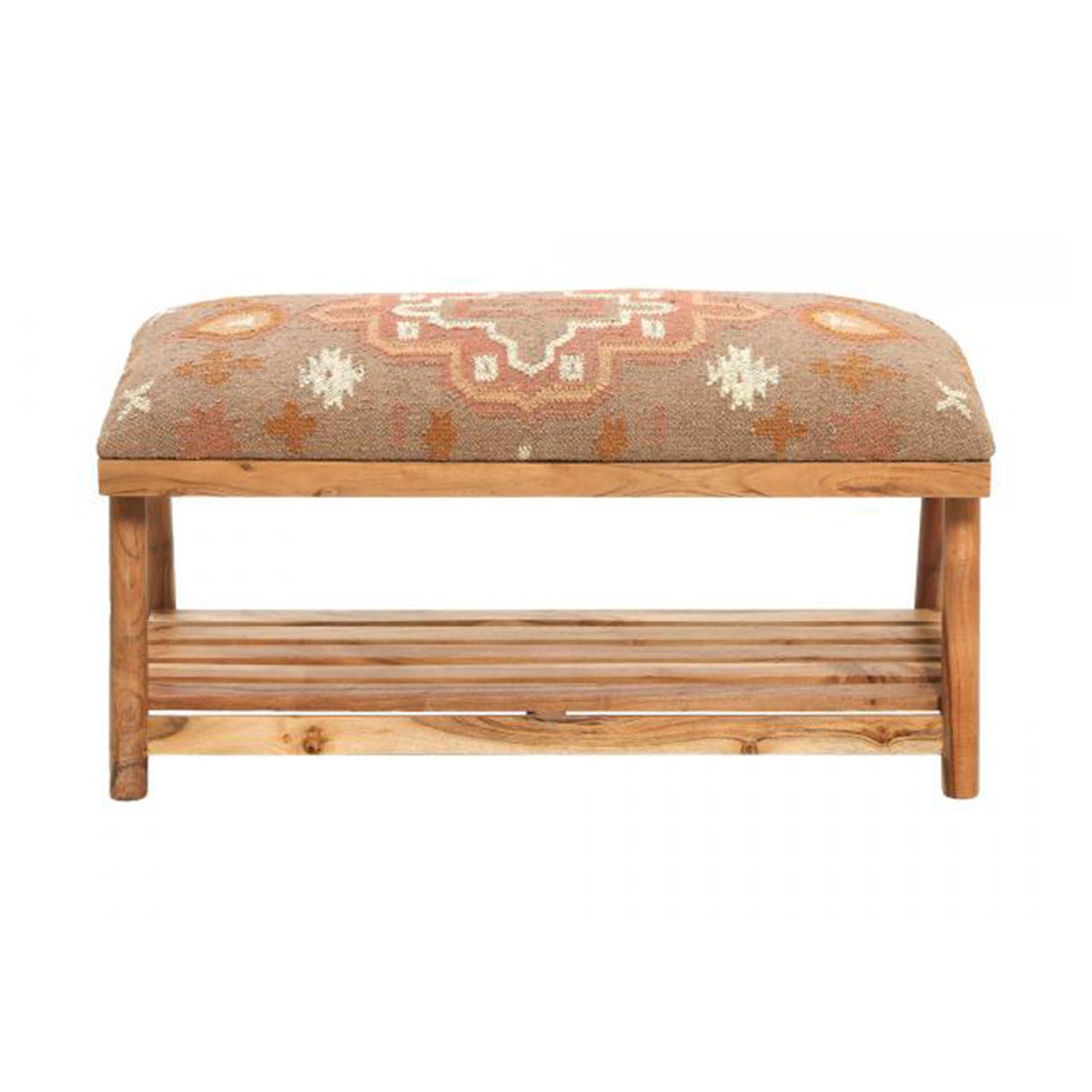 Kilim Terracotta Bench