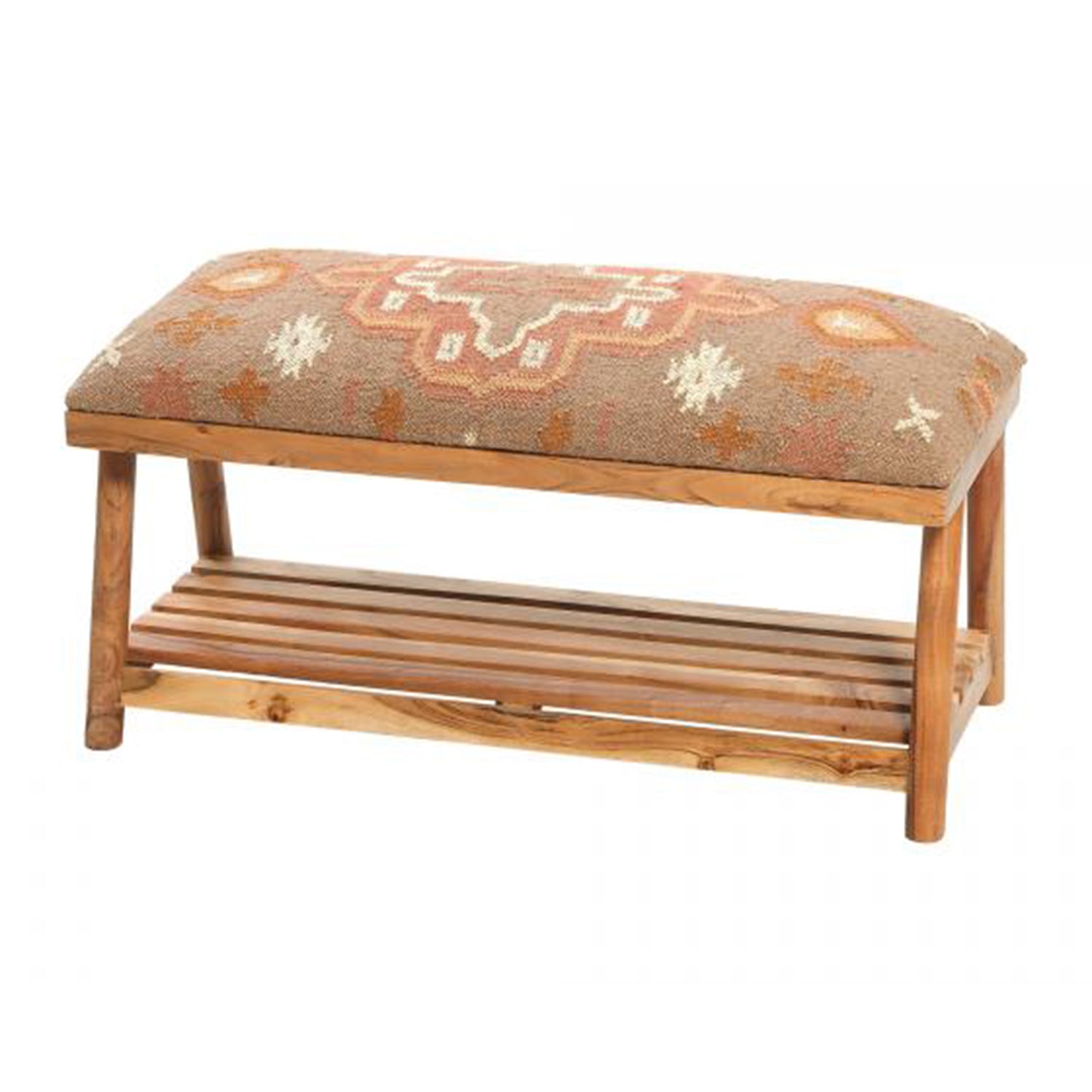 Kilim Terracotta Bench
