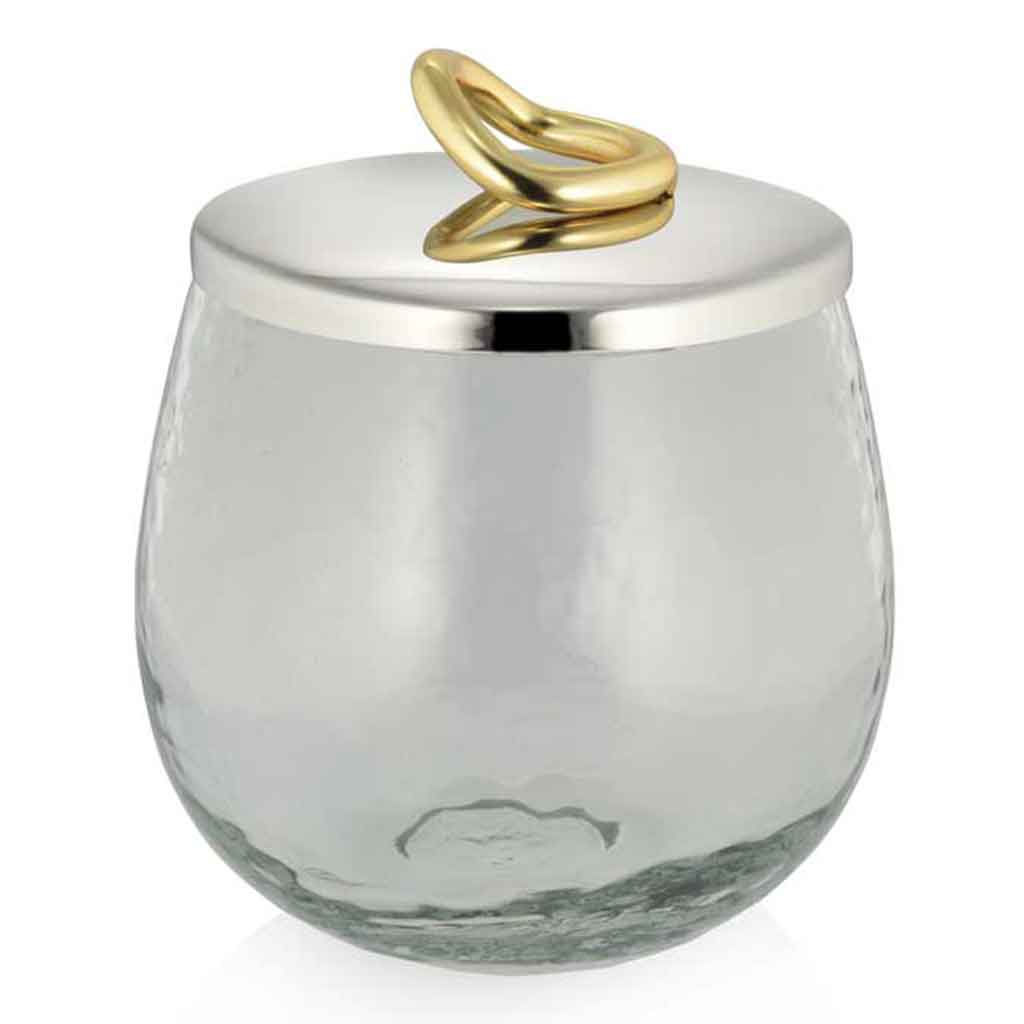 Large Glass Hoop Jar