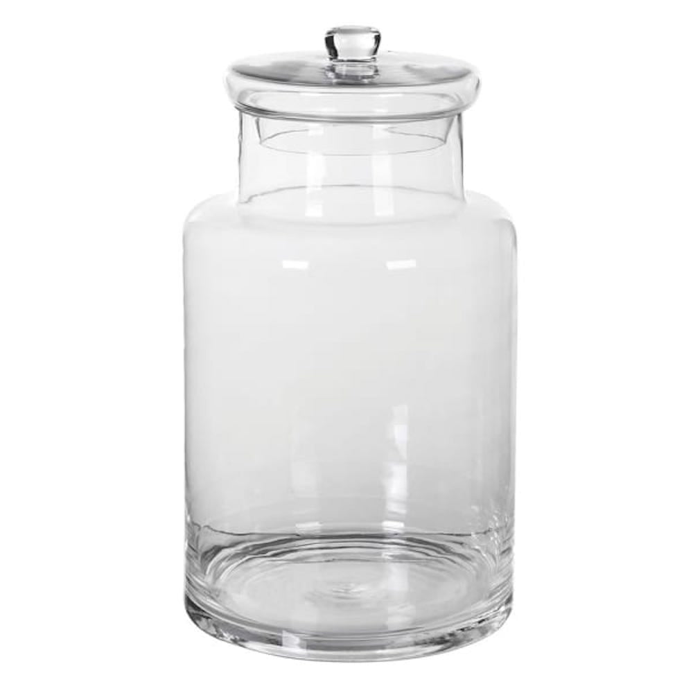 Large Glass Lidded Jar