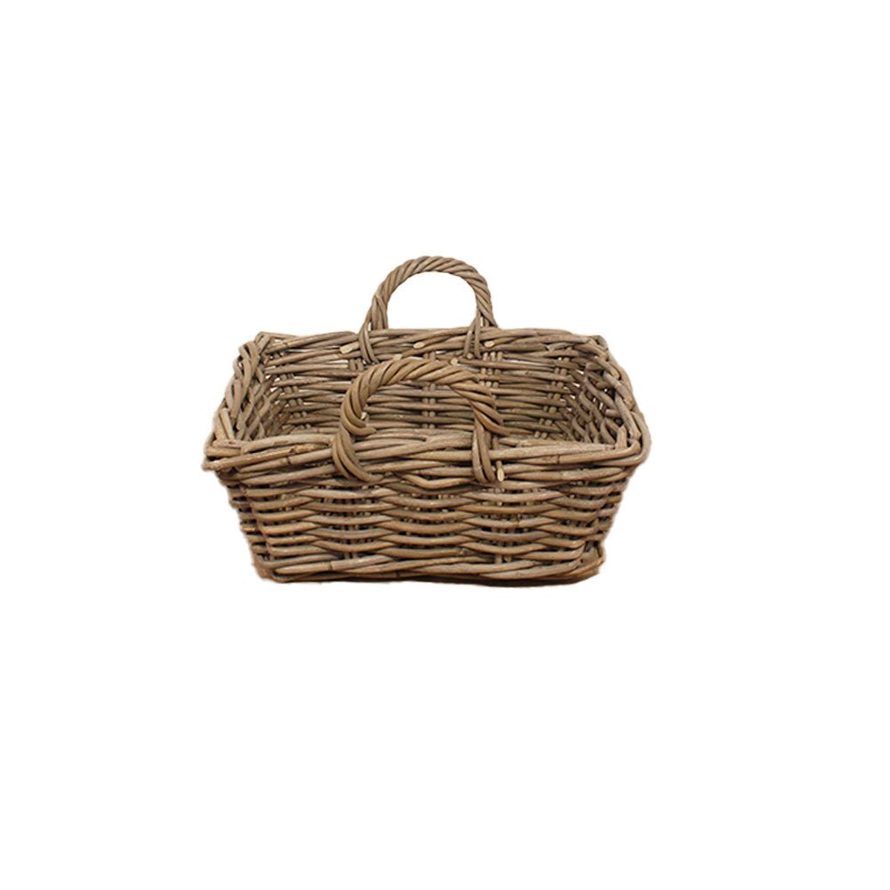 Large Low Kitchen Storage Baskets with Handles