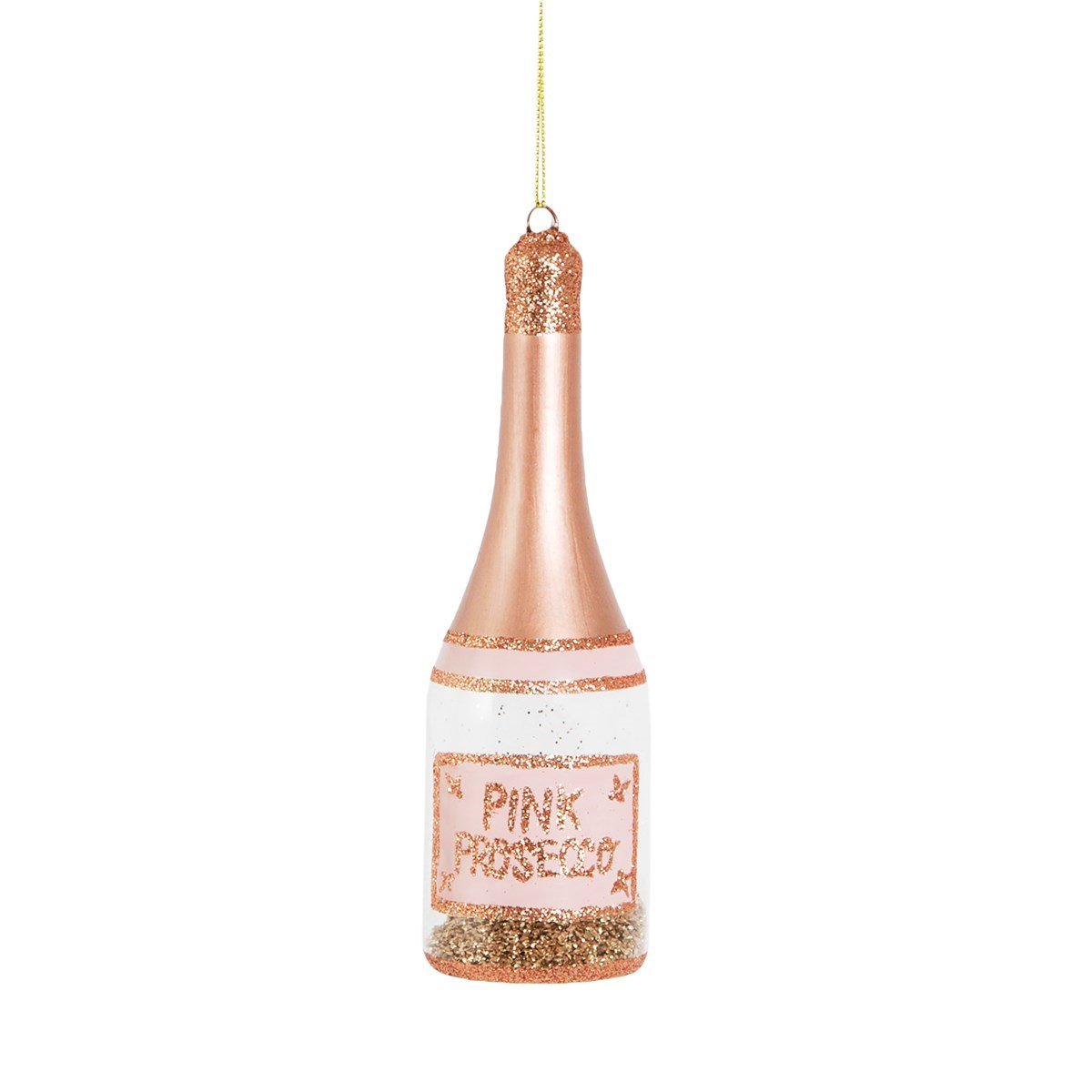 Lets Celebrate Pink Prosecco Bauble