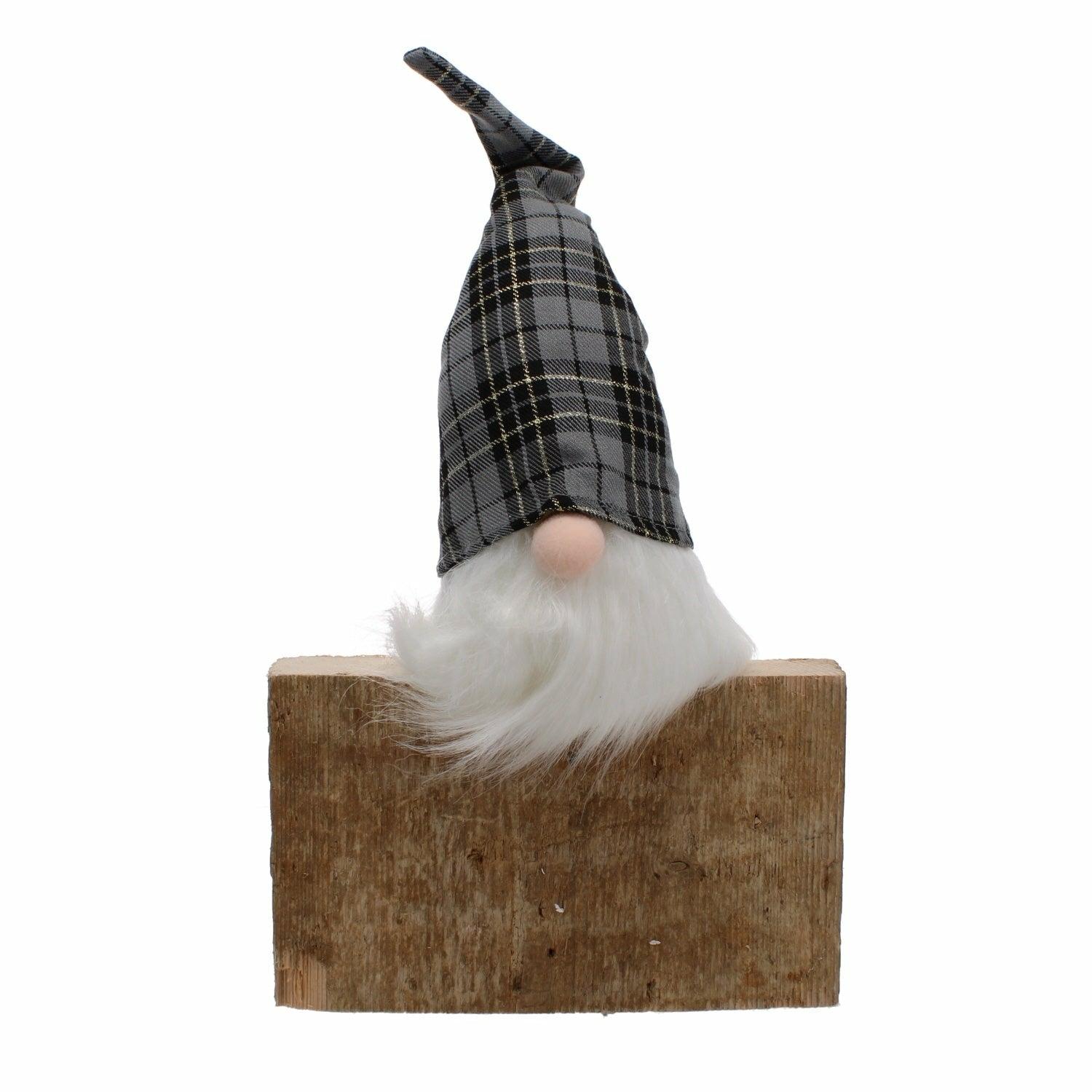 Light Up Grey Tartan Gonk, Large
