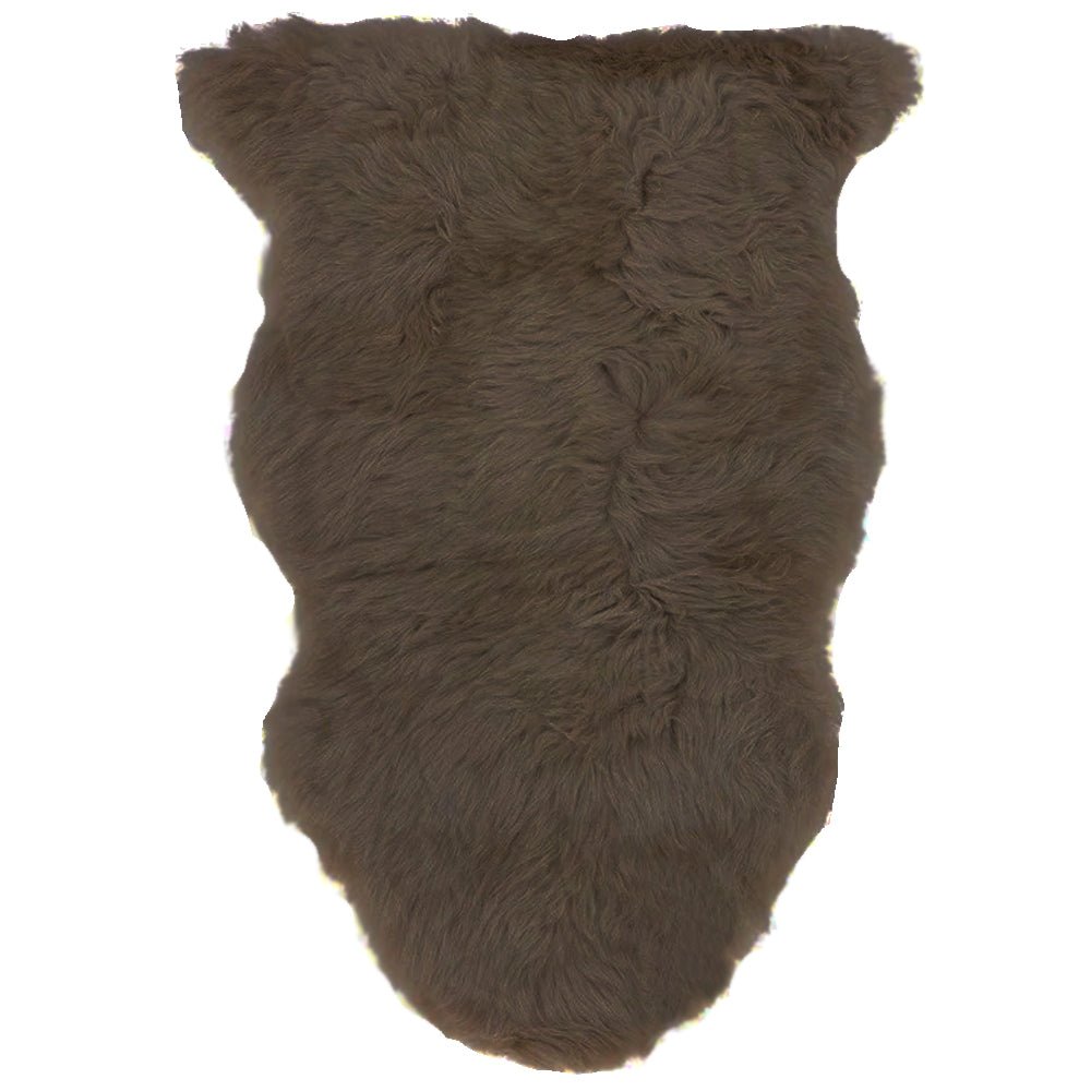 Long Wool Sheepskin Rug, Mink
