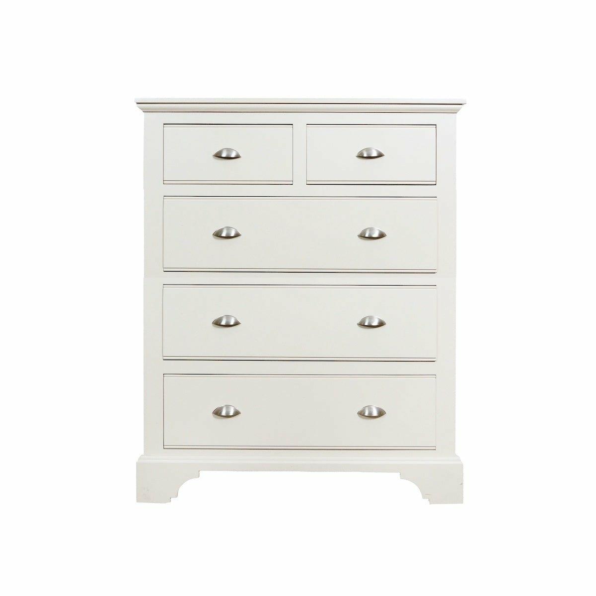 Ludlow 2+3 Chest of Drawers Oak Top / Dior Grey,Oak Top / Limestone,Oak Top / Truffle,Painted Top / Dior Grey,Oak Top / Ivory,Painted Top / Ivory,Painted Top / Limestone,Painted Top / Truffle
