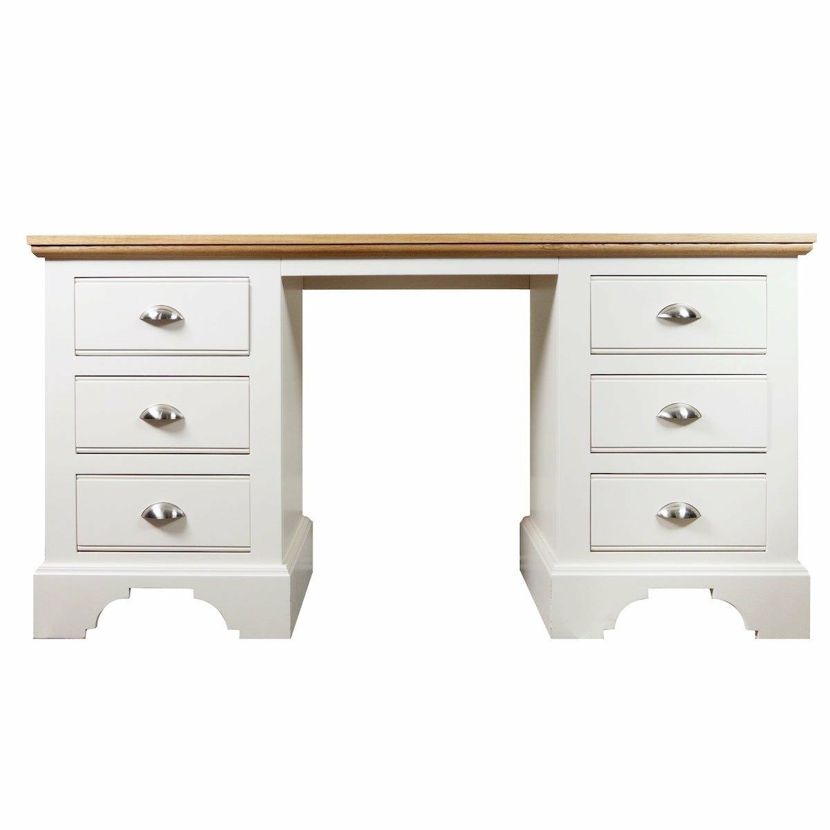 Ludlow Desk-Dressing Table Oak Top / Truffle / Single (3 Drawers),Oak Top / Ivory / Single (3 Drawers),Painted Top / Truffle / Single (3 Drawers),Oak Top / Truffle / Double (6 Drawers),Oak Top / Limestone / Single (3 Drawers),Oak Top / Dior Grey / Single (3 Drawers),Oak Top / Dior Grey / Double (6 Drawers),Oak Top / Ivory / Double (6 Drawers),Painted Top / Limestone / Single (3 Drawers),Painted Top / Ivory / Single (3 Drawers),Oak Top / Limestone / Double (6 Drawers),Painted Top / Truffle / Double (6 Drawer