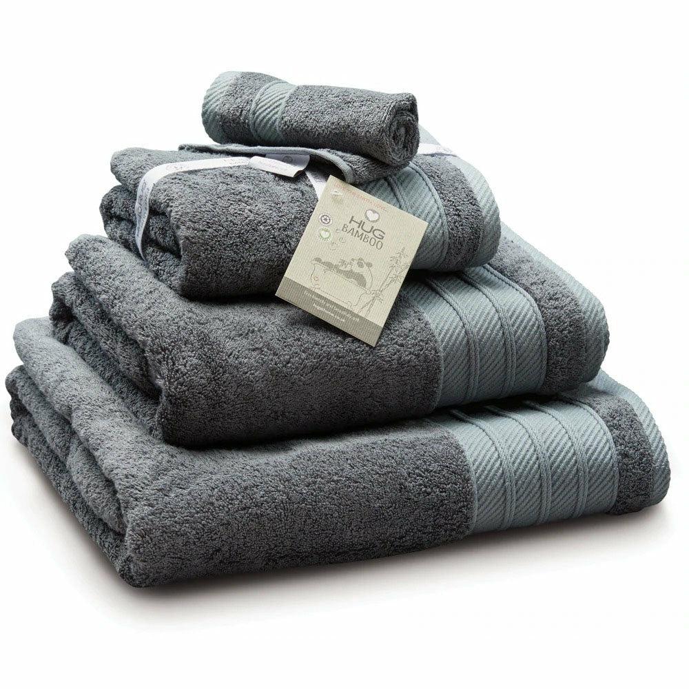 Luxury Graphite Bamboo Bath Towels Bath Towel: 70 x 125cm,Hand Towel: 50 x 90cm,Bath Sheet: 150 x 100cm,Face Cloth: 30 x 30cm