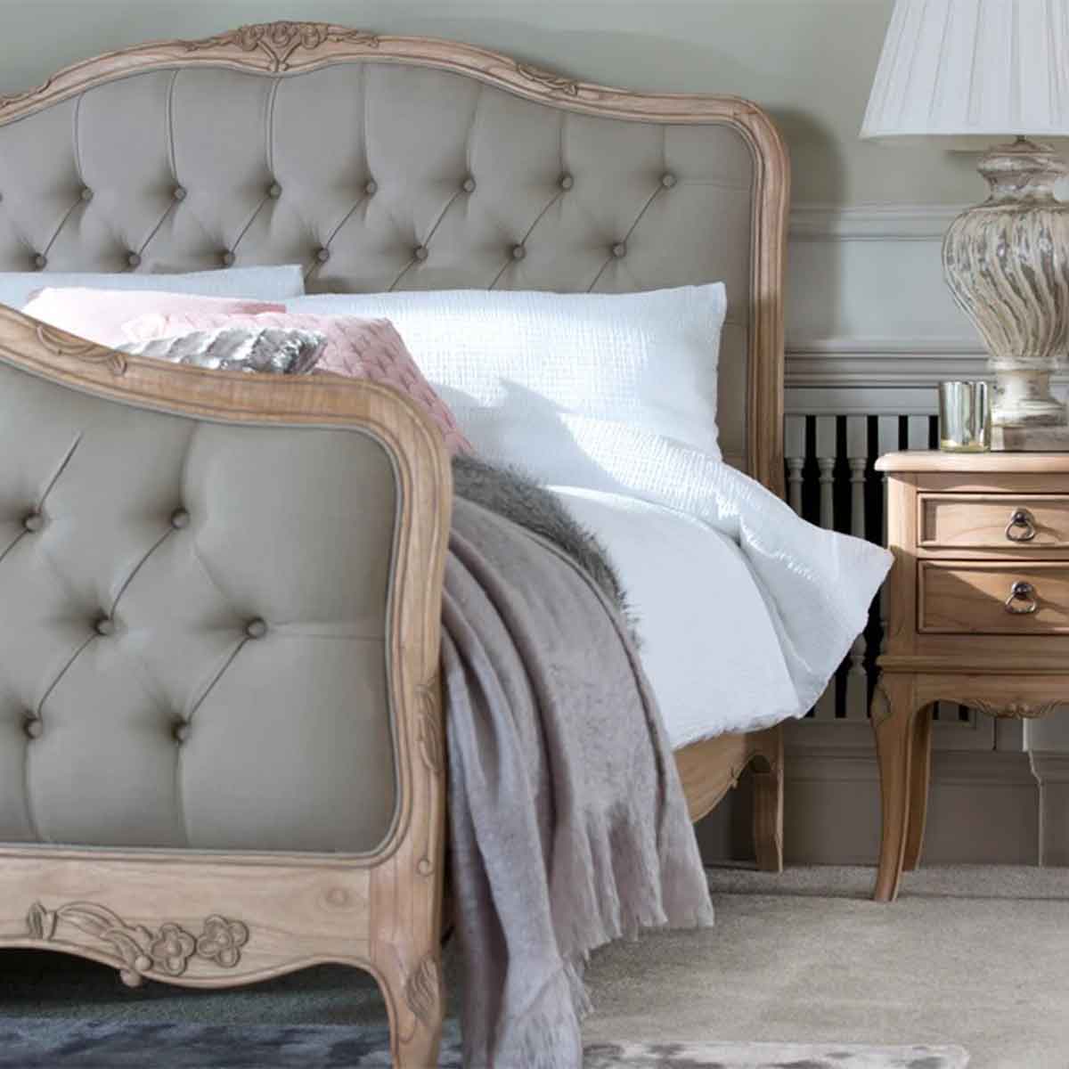 Lyon Upholstered Bedstead Double (4'6"),Kingsize (5ft),Super King (6ft)