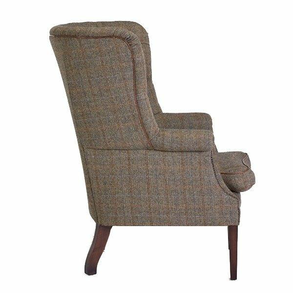 Mackenzie Harris Tweed Chair Cerulean Highland Herringbone,Loden Herringbone,Basalt Herringbone,Willow Herringbone Furn,Peat Herringbone,Winter Check
