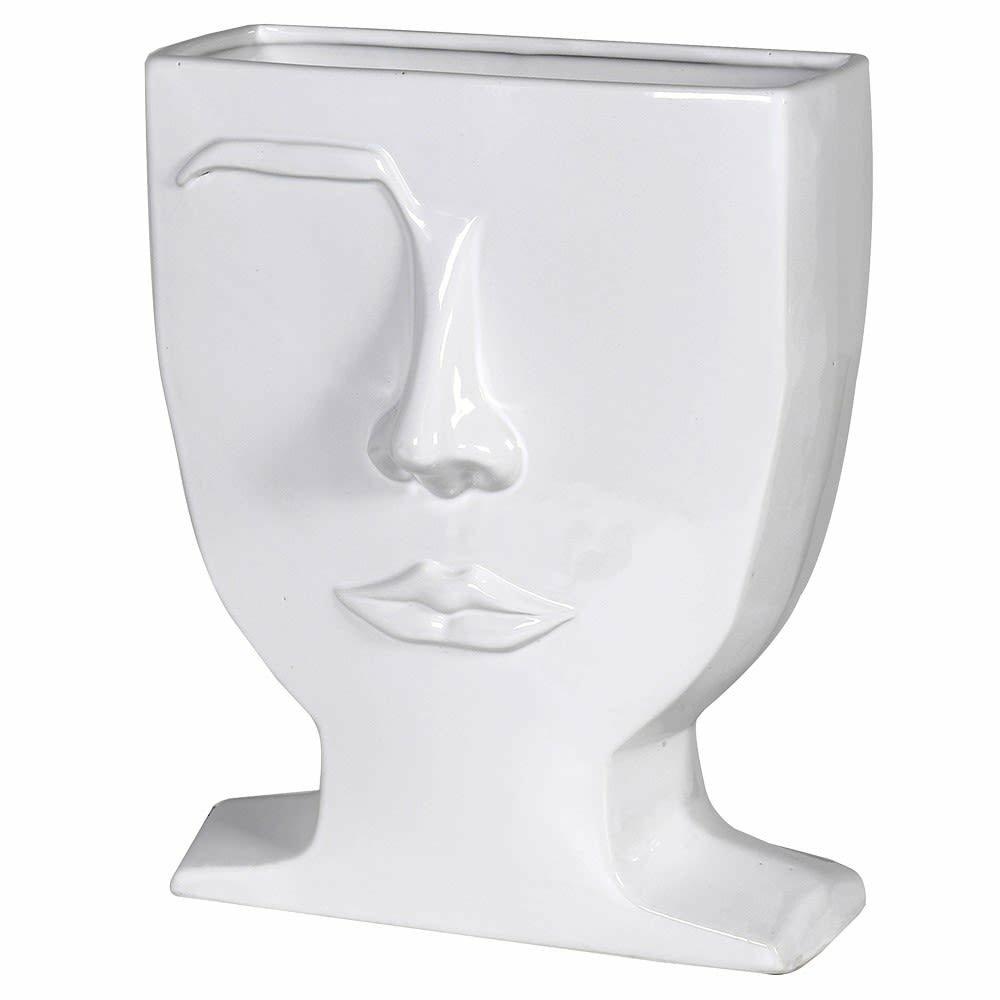 Male Eyebrow Ceramic Vase