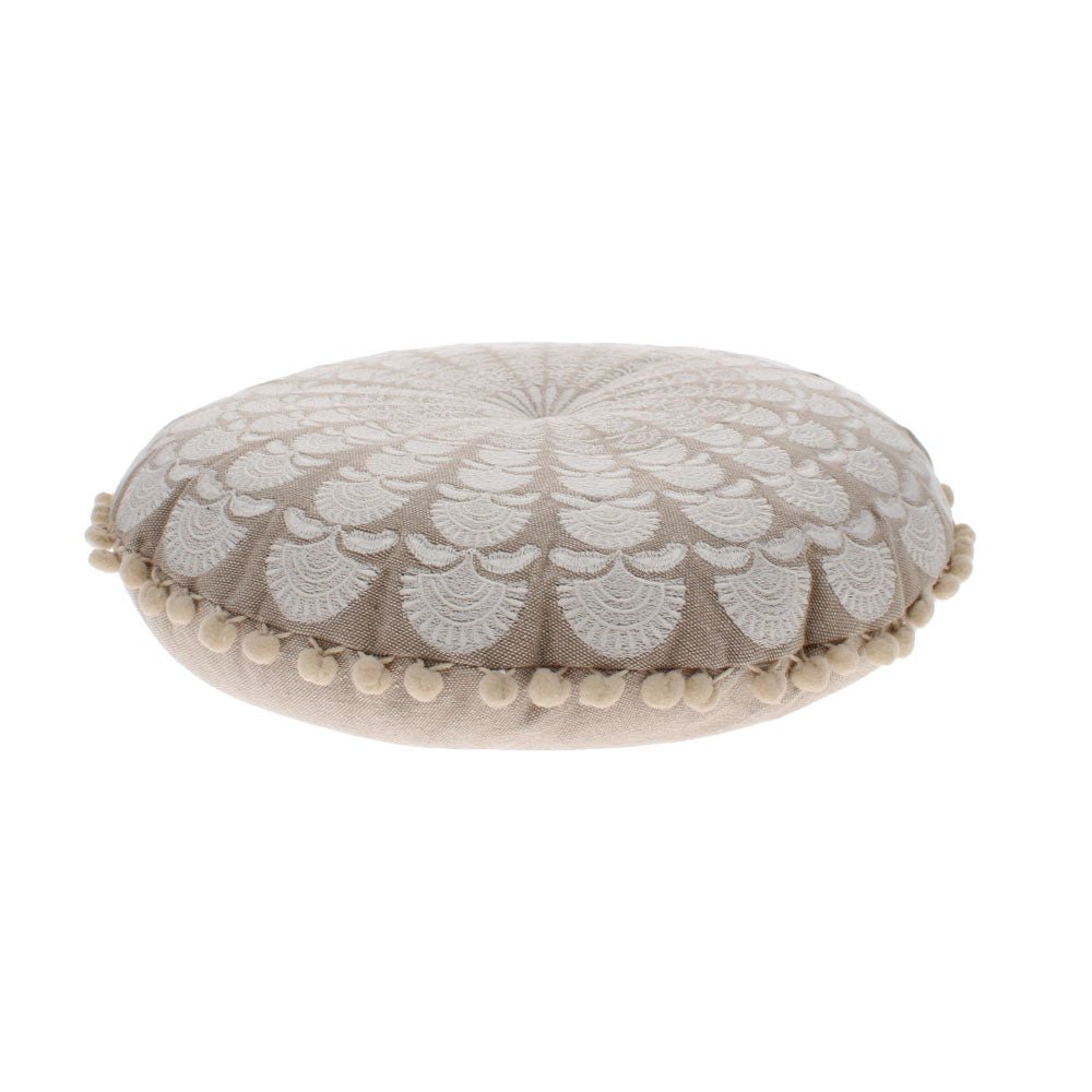 Mandala Cushion Ecru,Sage