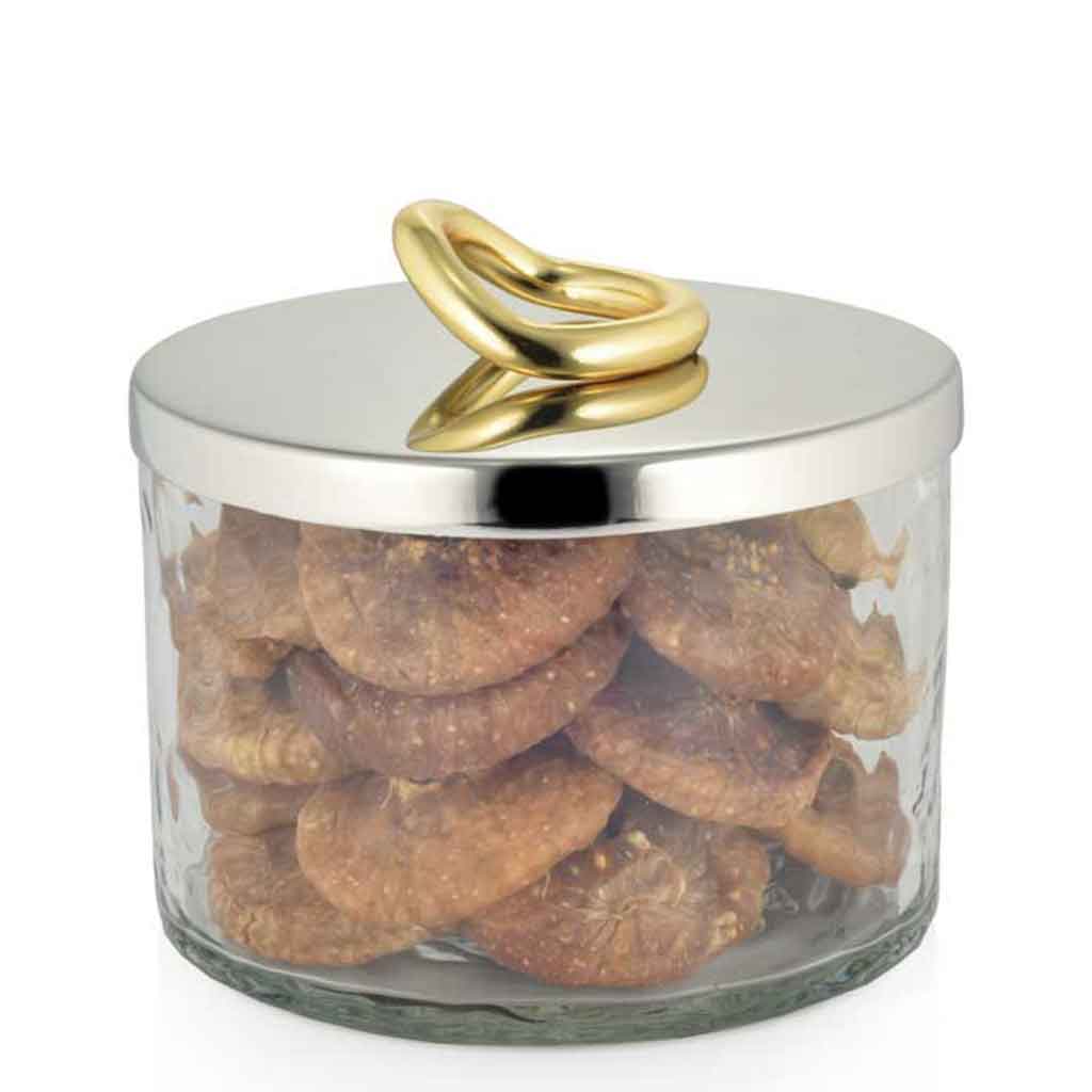 Medium Glass Hoop Jar