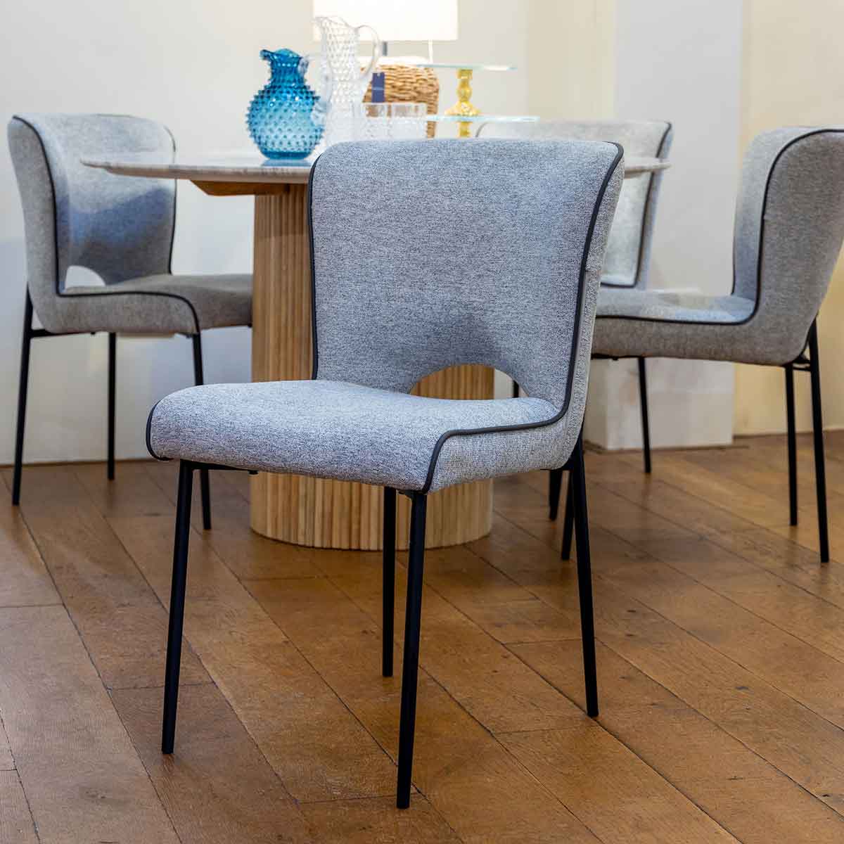 Mia Chair Light Grey,Dark Grey