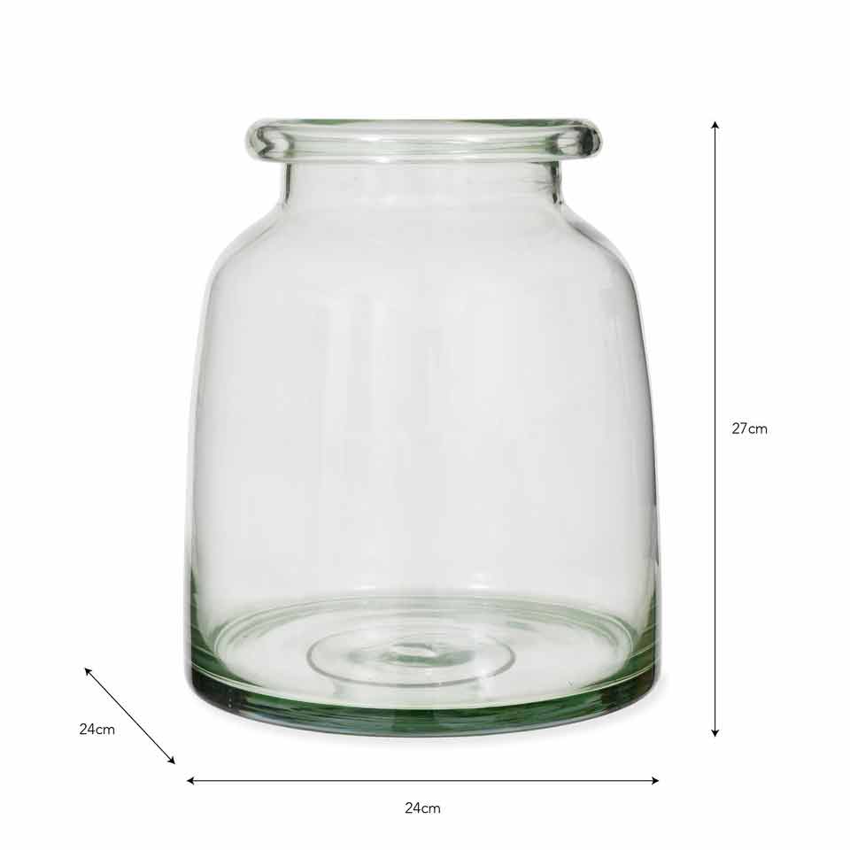 Mickleton Recycled Glass Vase Medium,Large