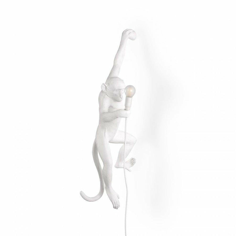 Monkey Lamp, Hanging Version, Left, White