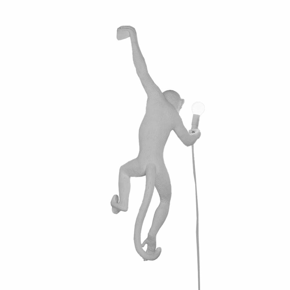 Monkey Lamp, Hanging Version, Left, White