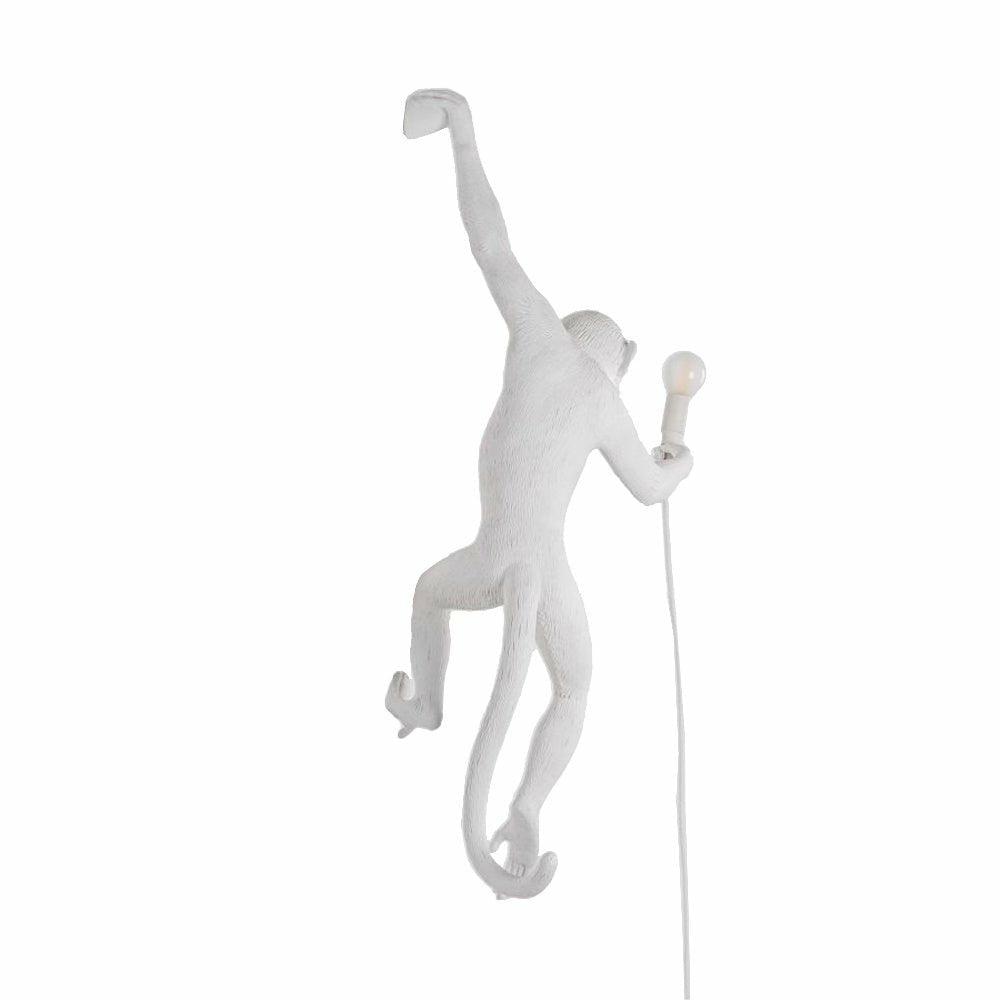 Monkey Lamp, Hanging Version, Left, White