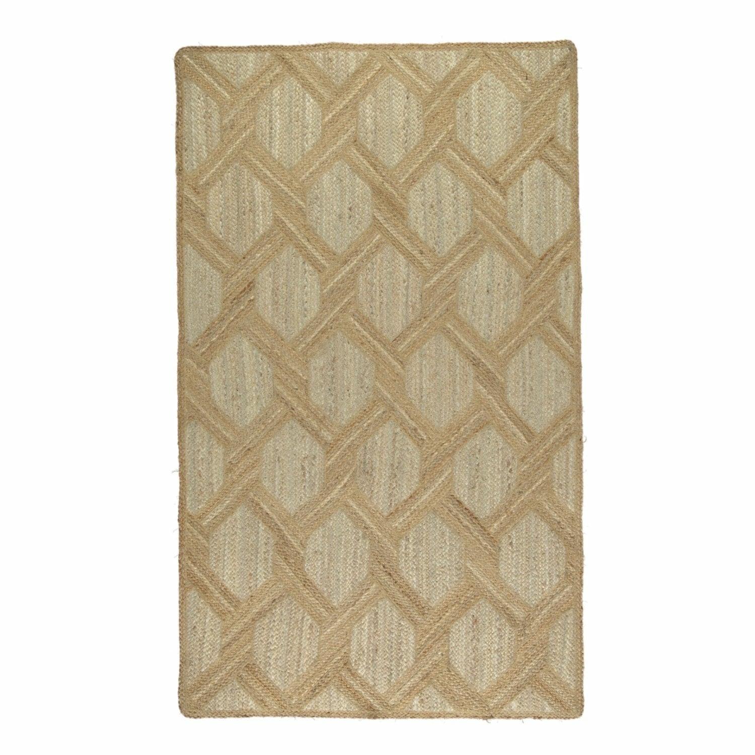Natural Rope Twist Rectangular Rug 122 x 183