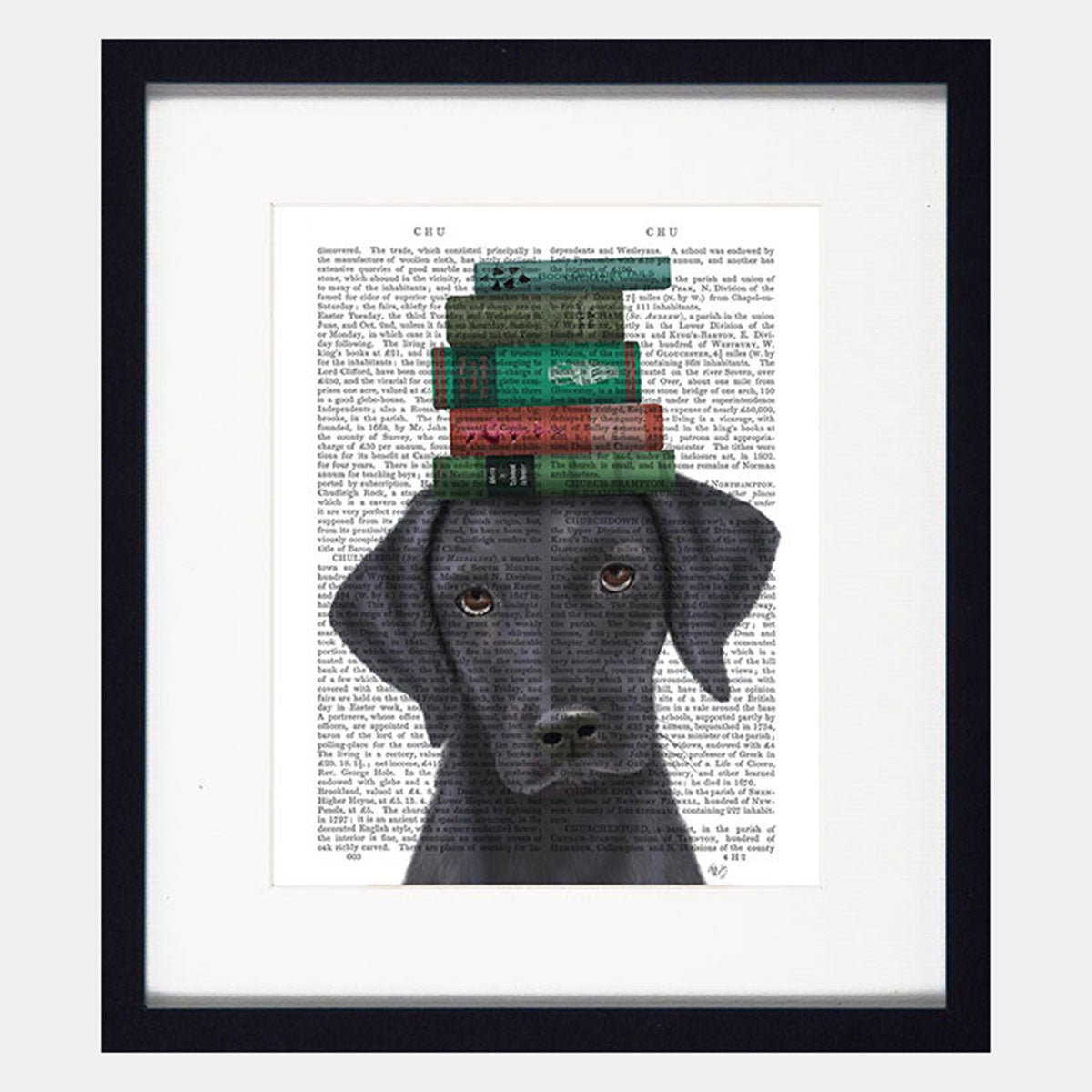 Novel Dog Artwork - Black Labrador