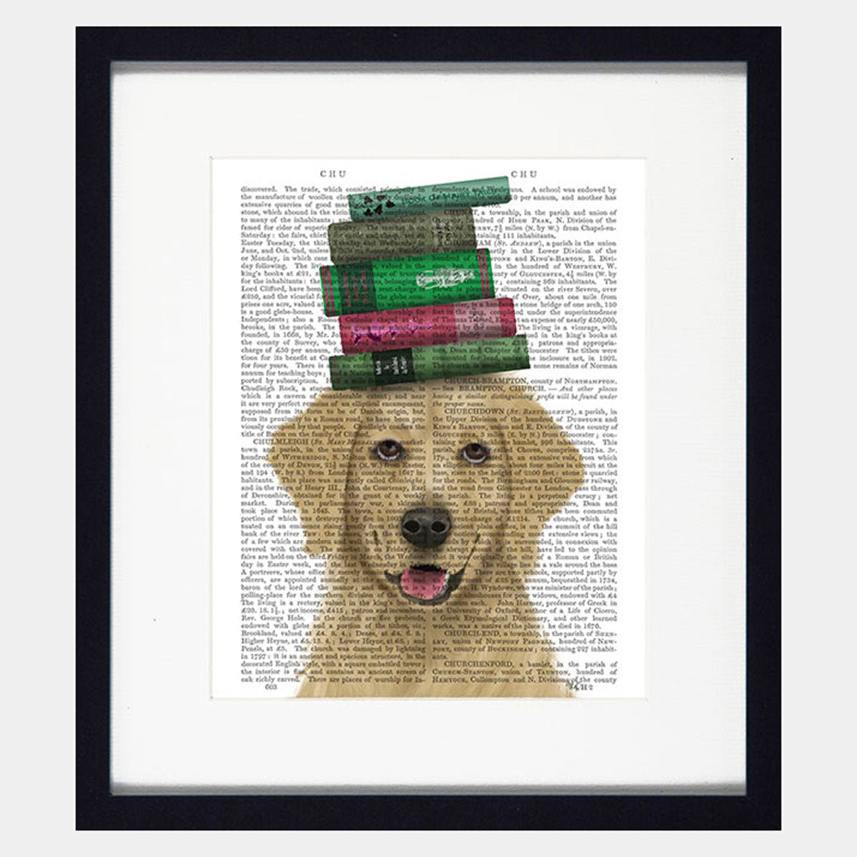Novel Dog Artwork - Golden Retriever