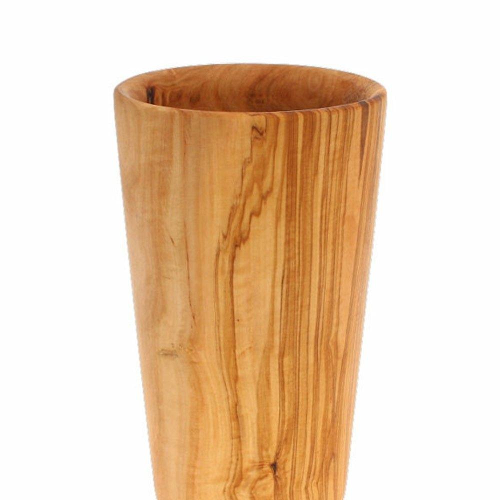 Olive Wood Utensil Holder, Large