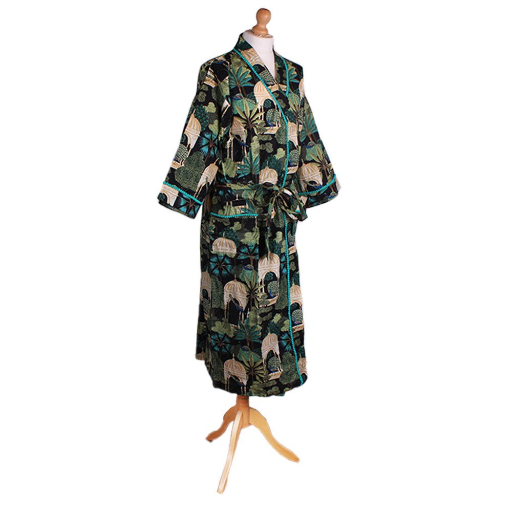 Pagoda Garden Dressing Gown