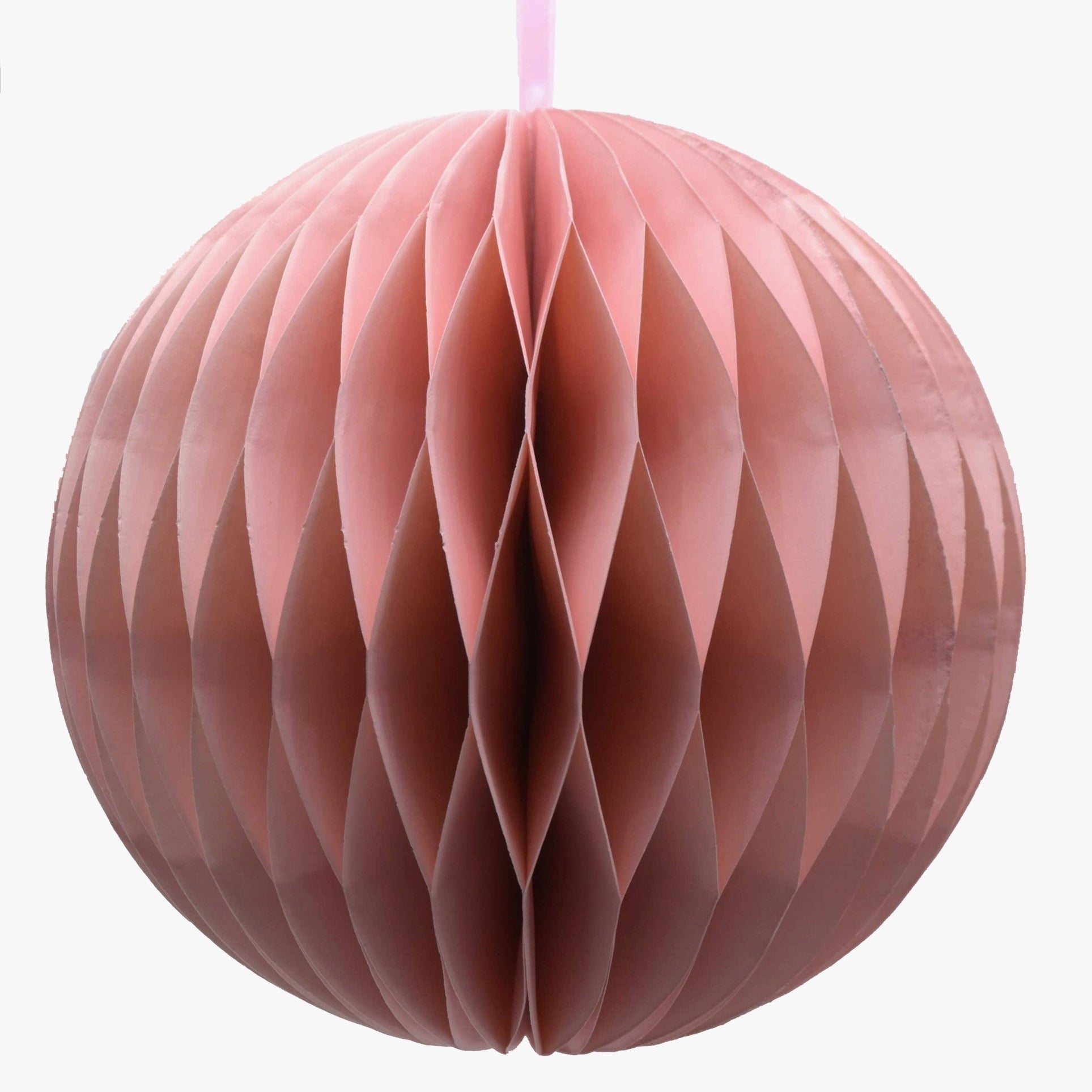 Paper Bauble Decoration, Pale Pink, 20cm