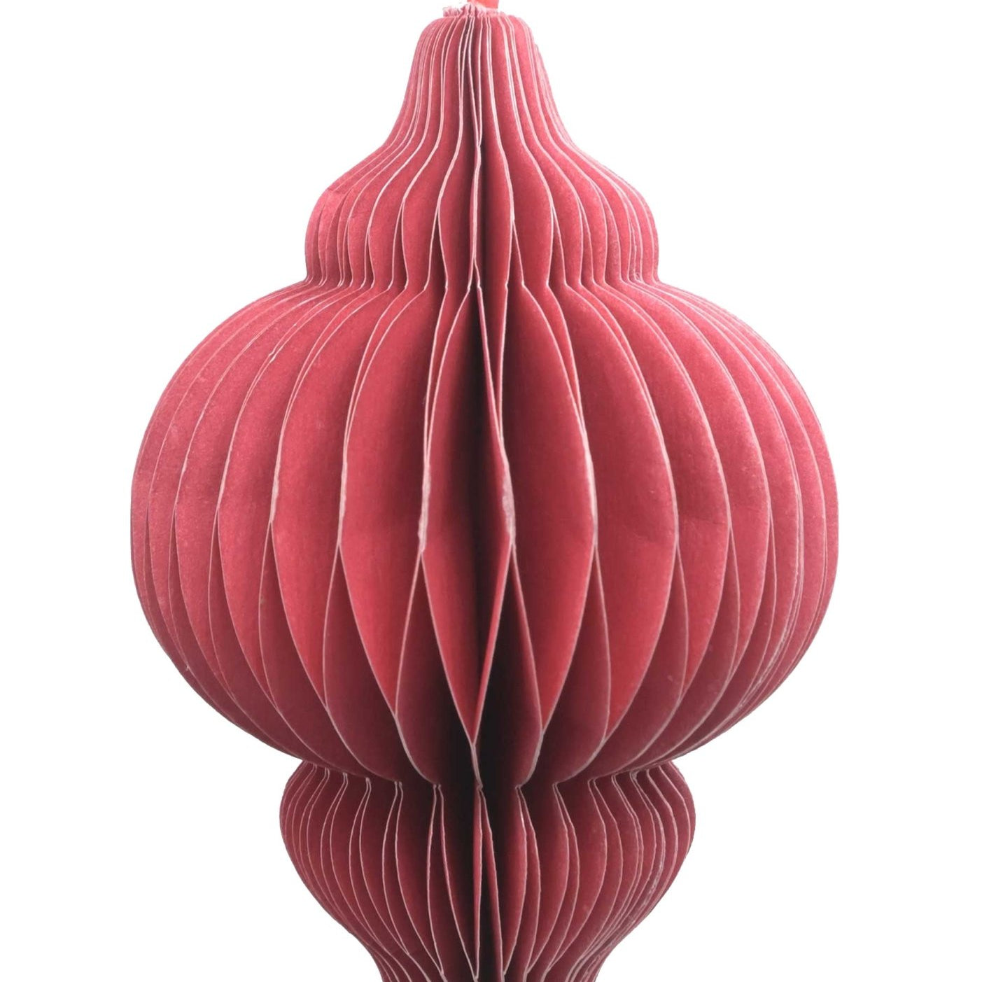 Paper Honeycomb Finial, Pink, 10cm