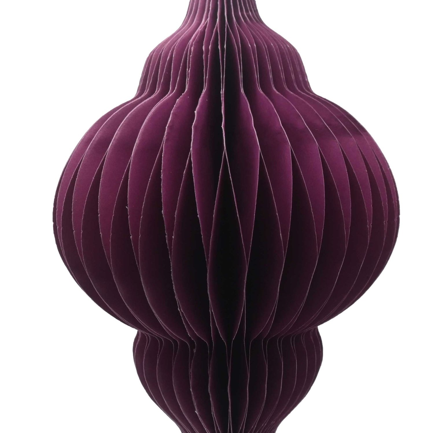 Paper Honeycomb Finial, Purple, 20cm