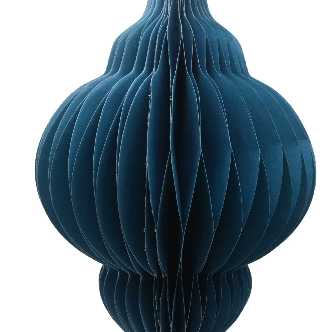 Paper Honeycomb Finial, Turquoise, 20cm