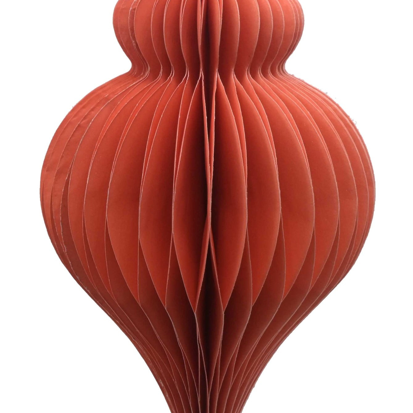 Paper Teardrop Decoration, Orange, 20cm