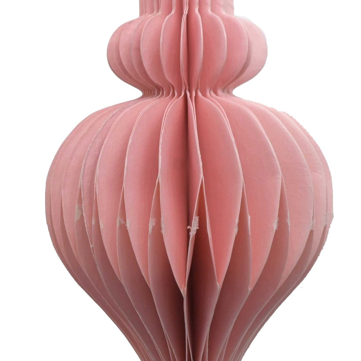 Paper Teardrop Decoration, Pale Pink, 20cm