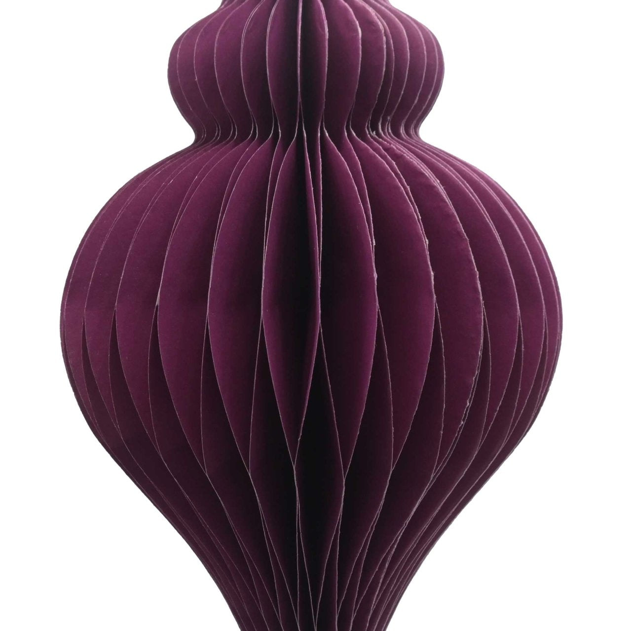 Paper Teardrop Decoration, Purple, 20cm