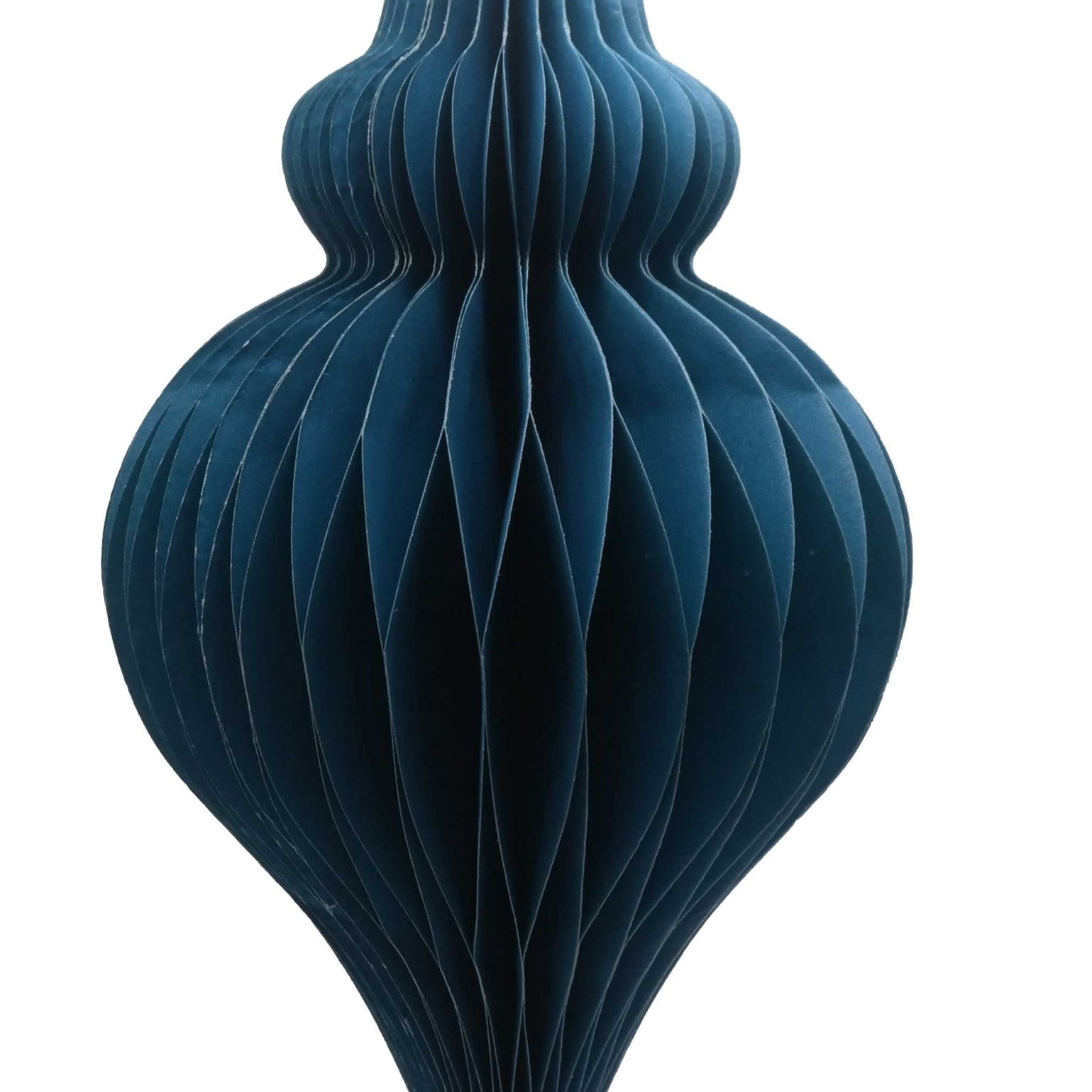 Paper Teardrop Decoration, Turquoise, 20cm