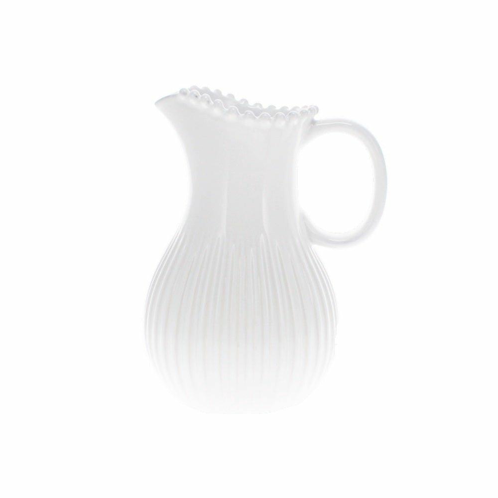 Pearl White Pitcher