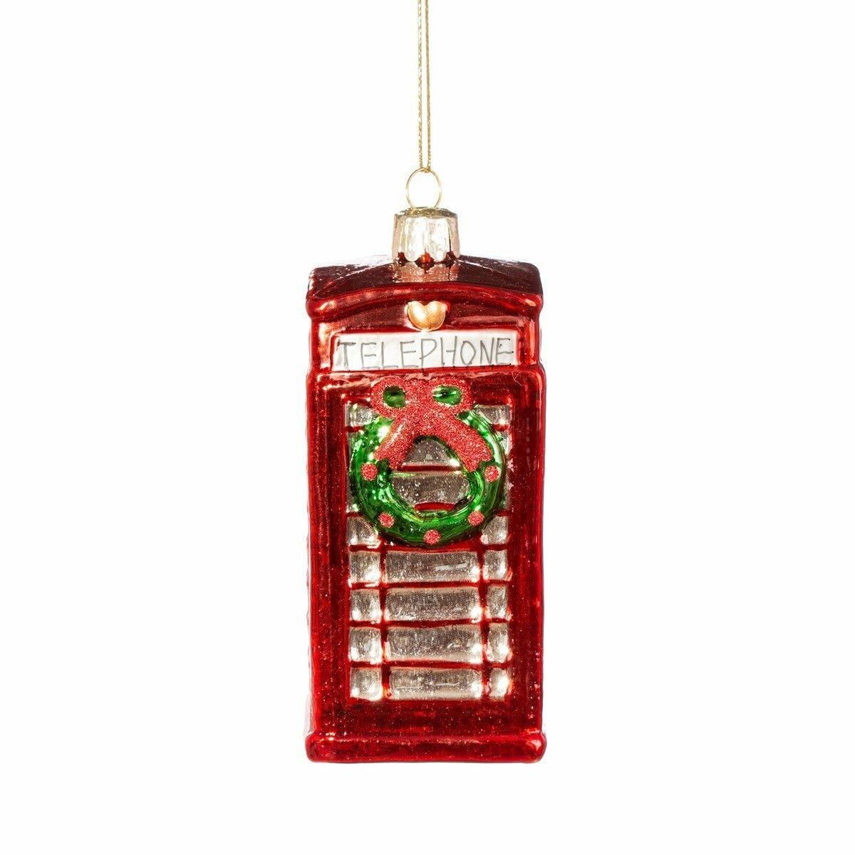 Phone Box with Wreath Shaped Bauble