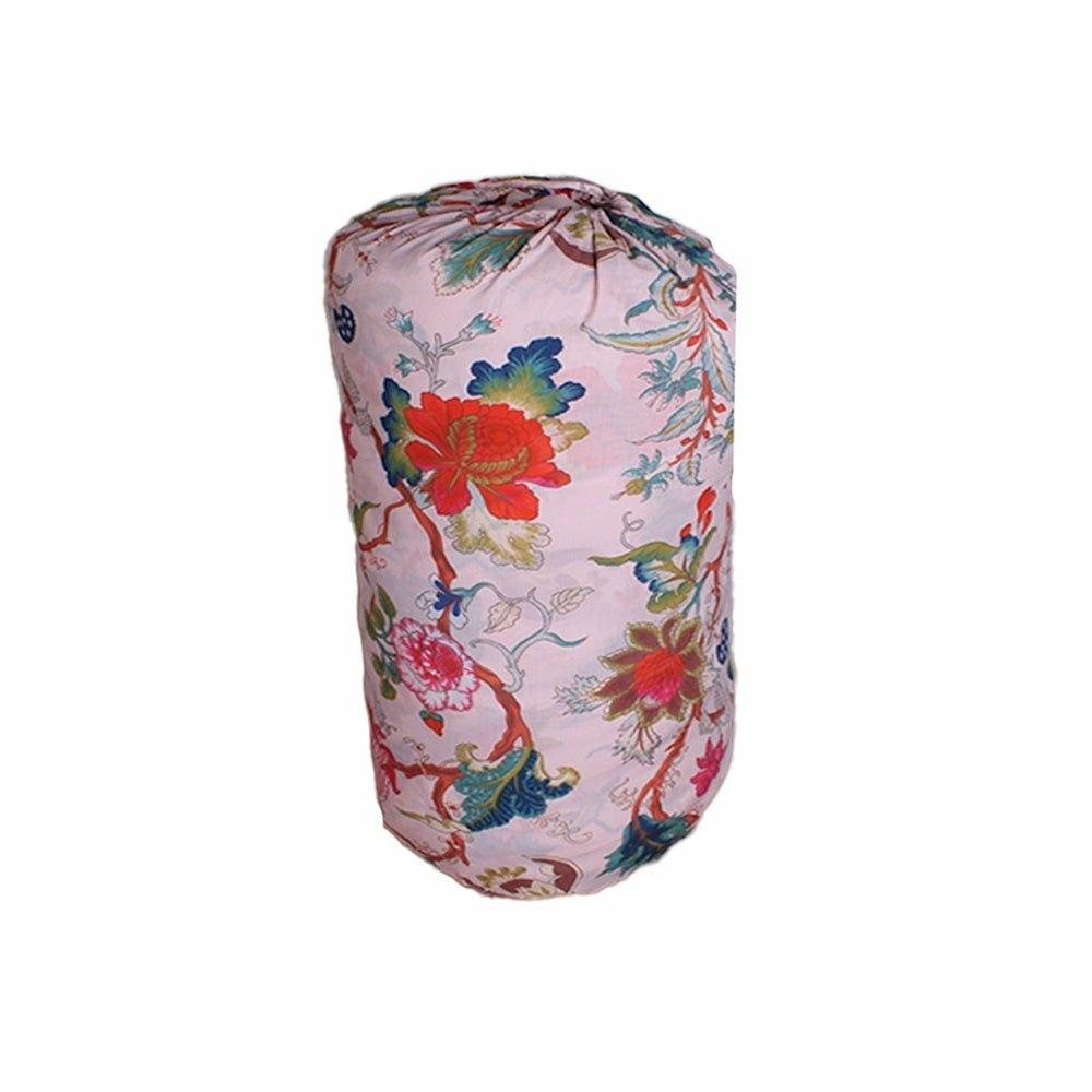 Pink Floral Double Quilted Throw