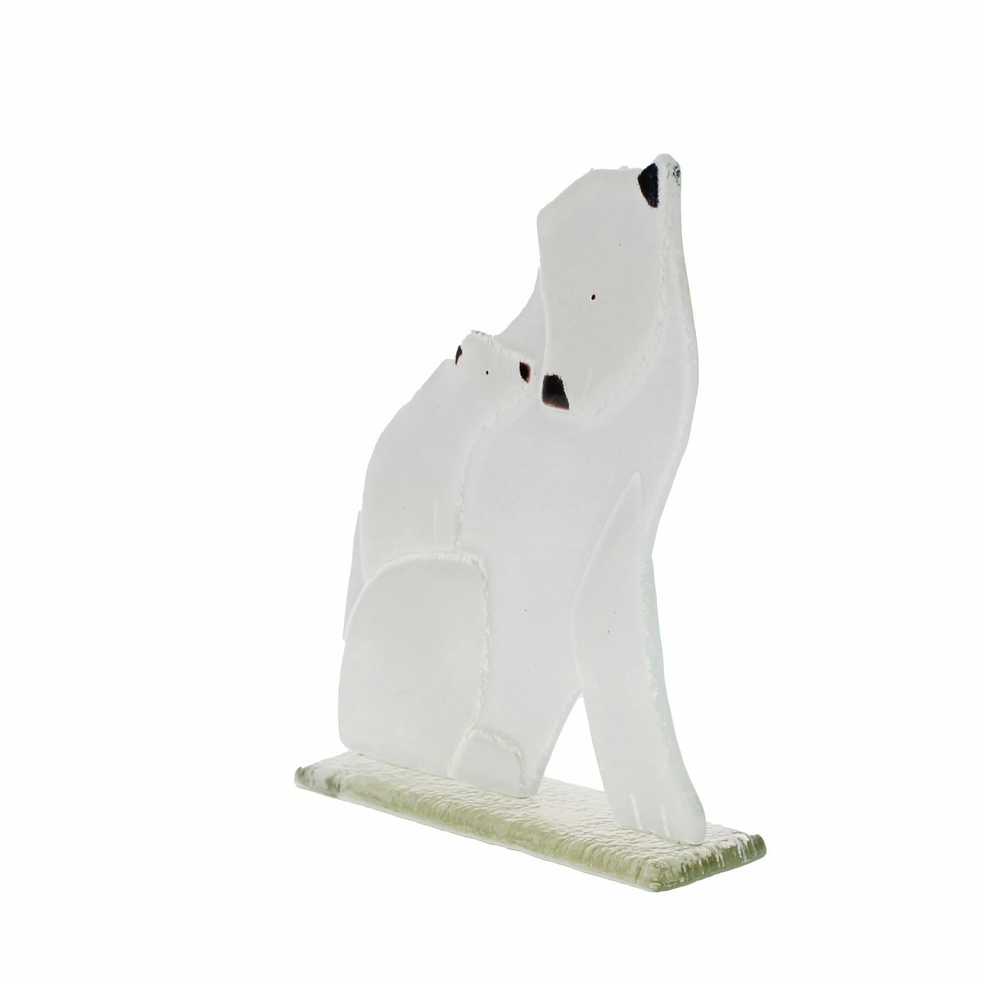 Polar Bear Glass Ornament