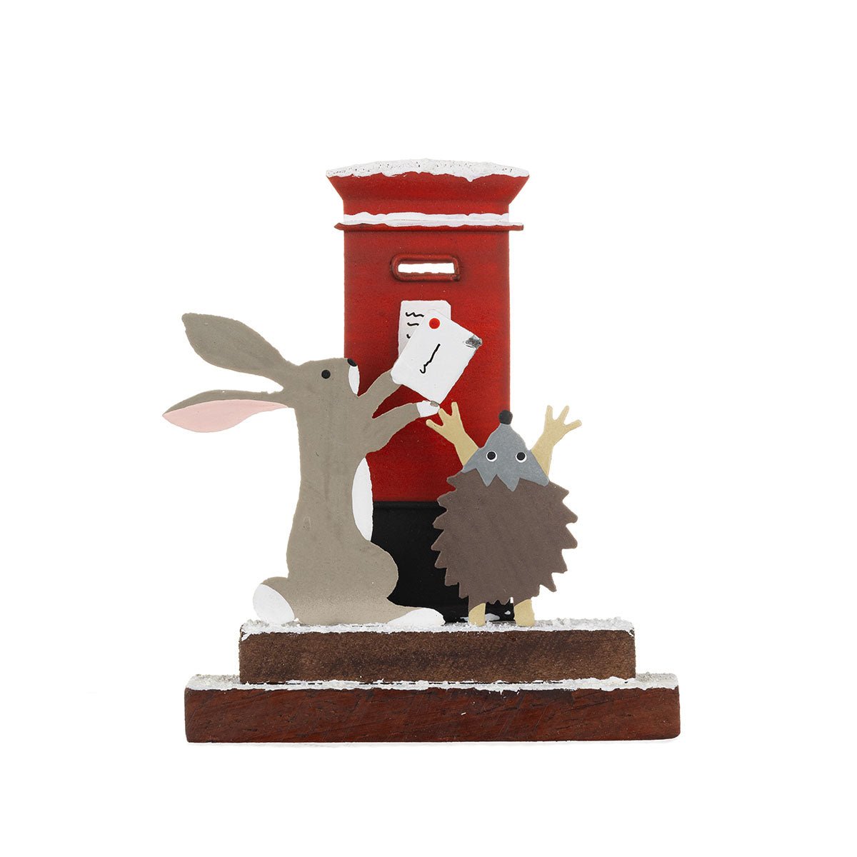 Rabbit and Hedgehog Posting the Cards