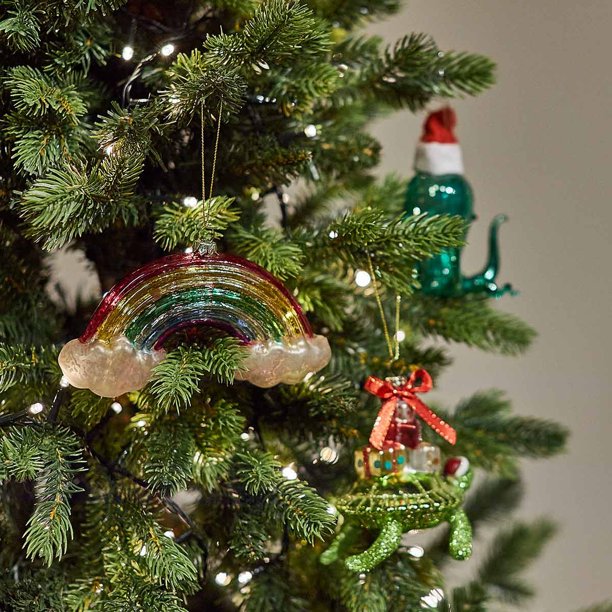 Rainbow Glass Bauble