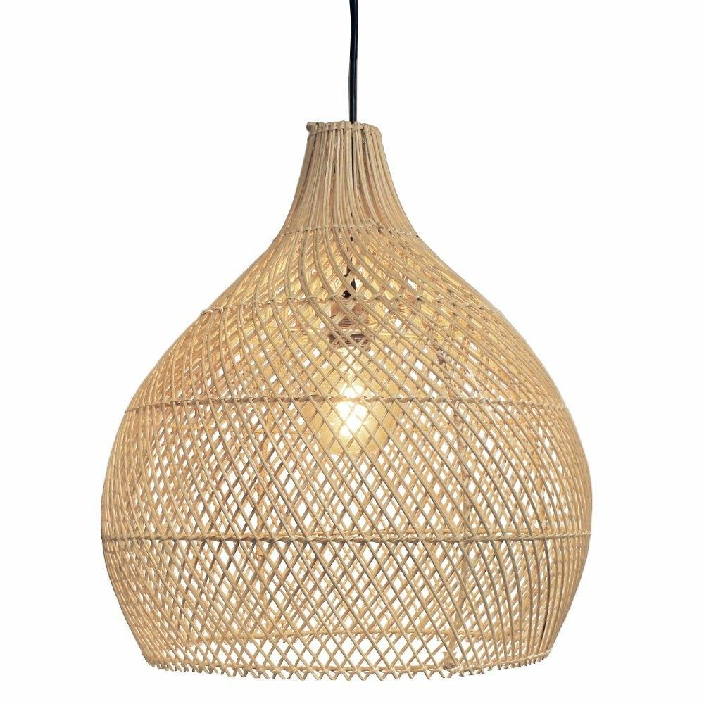 Rattan Teardrop Lampshades Small,Medium,Large