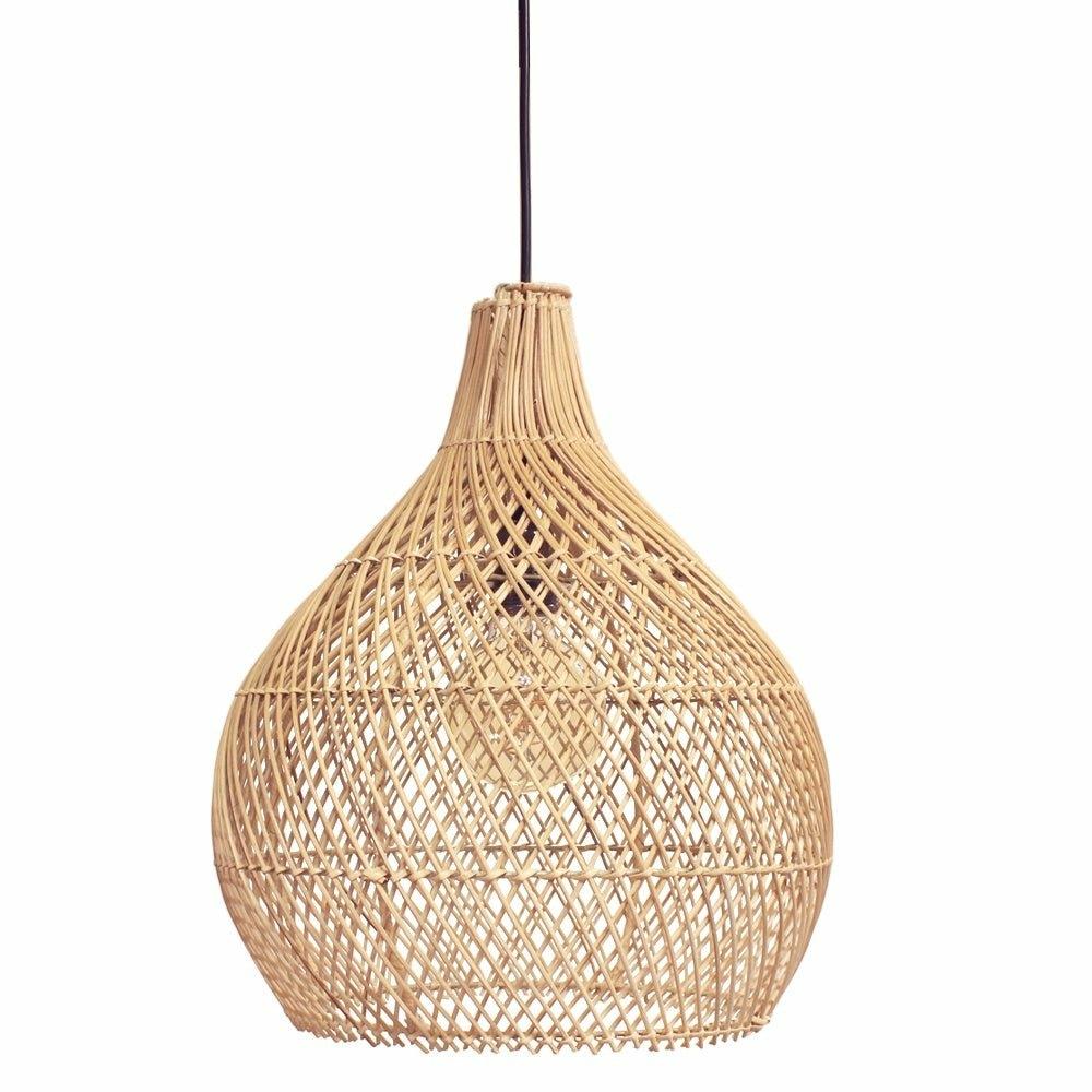 Rattan Teardrop Lampshades Small,Medium,Large
