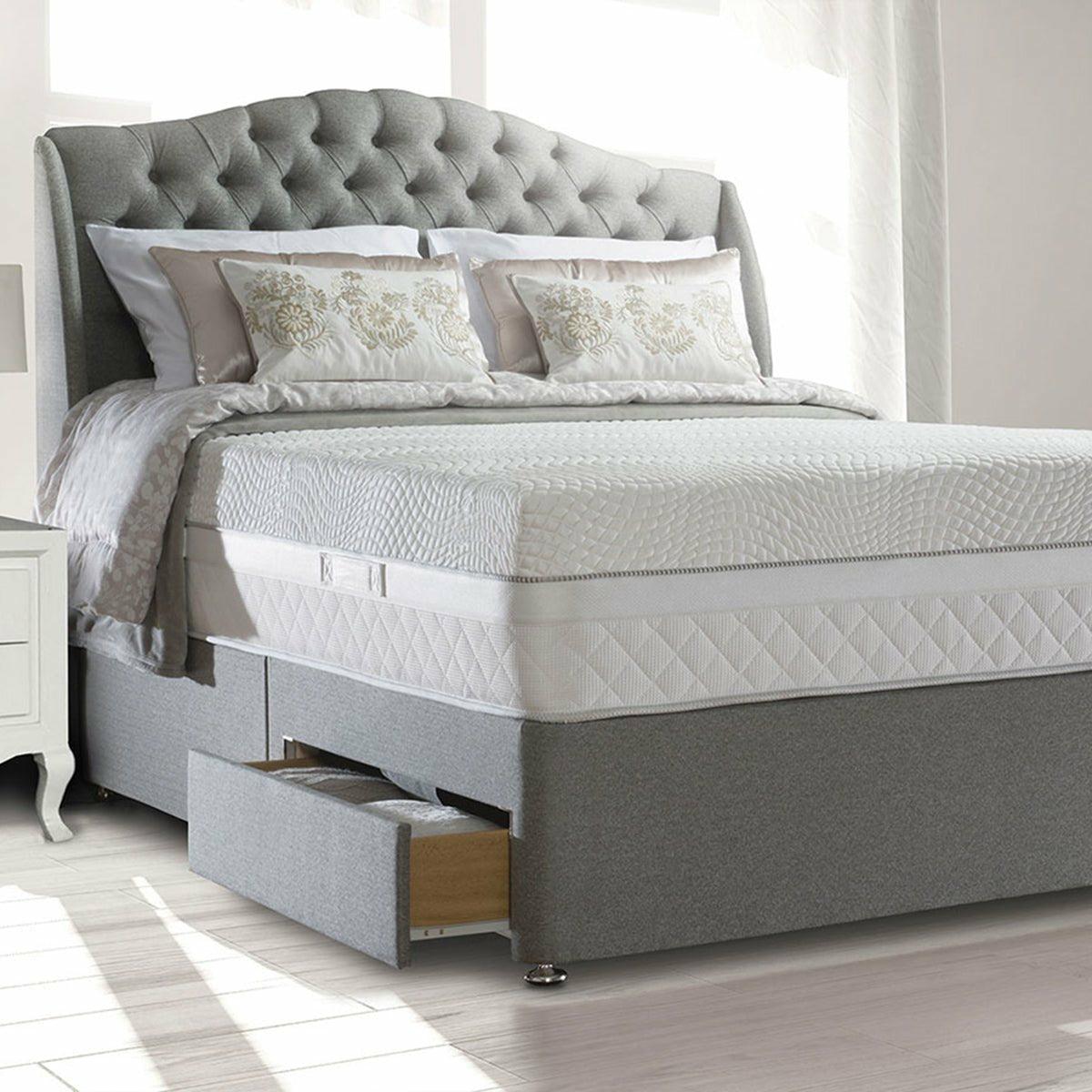 Richmond Headboard by Sealy Super King (6' / 180cm) / Fawn Headboard,Super King (6' / 180cm) / Blue Headboard,Super King (6' / 180cm) / Stone Headboard,Super King (6' / 180cm) / Dark Steel Headboard,Super King (6' / 180cm) / Mink Headboard,Kingsize (5' / 150cm) / Fawn Headboard,Double (4'6" / 135cm) / Fawn Headboard,Super King (6' / 180cm) / Pebble Headboard,Super King (6' / 180cm) / Peat Headboard,Kingsize (5' / 150cm) / Stone Headboard,Double (4'6" / 135cm) / Dark Steel Headboard,Double (4'6" / 135cm) / M