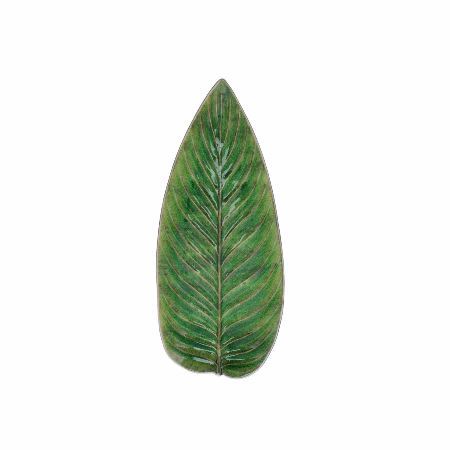 Riviera Tomate Ceramic Strelizia Leaf