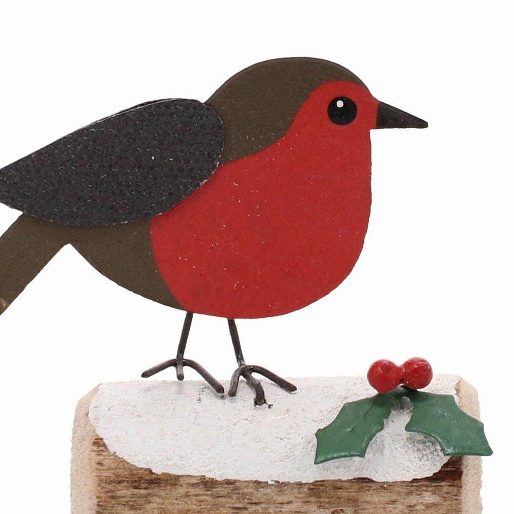 Robin & Holly On Log