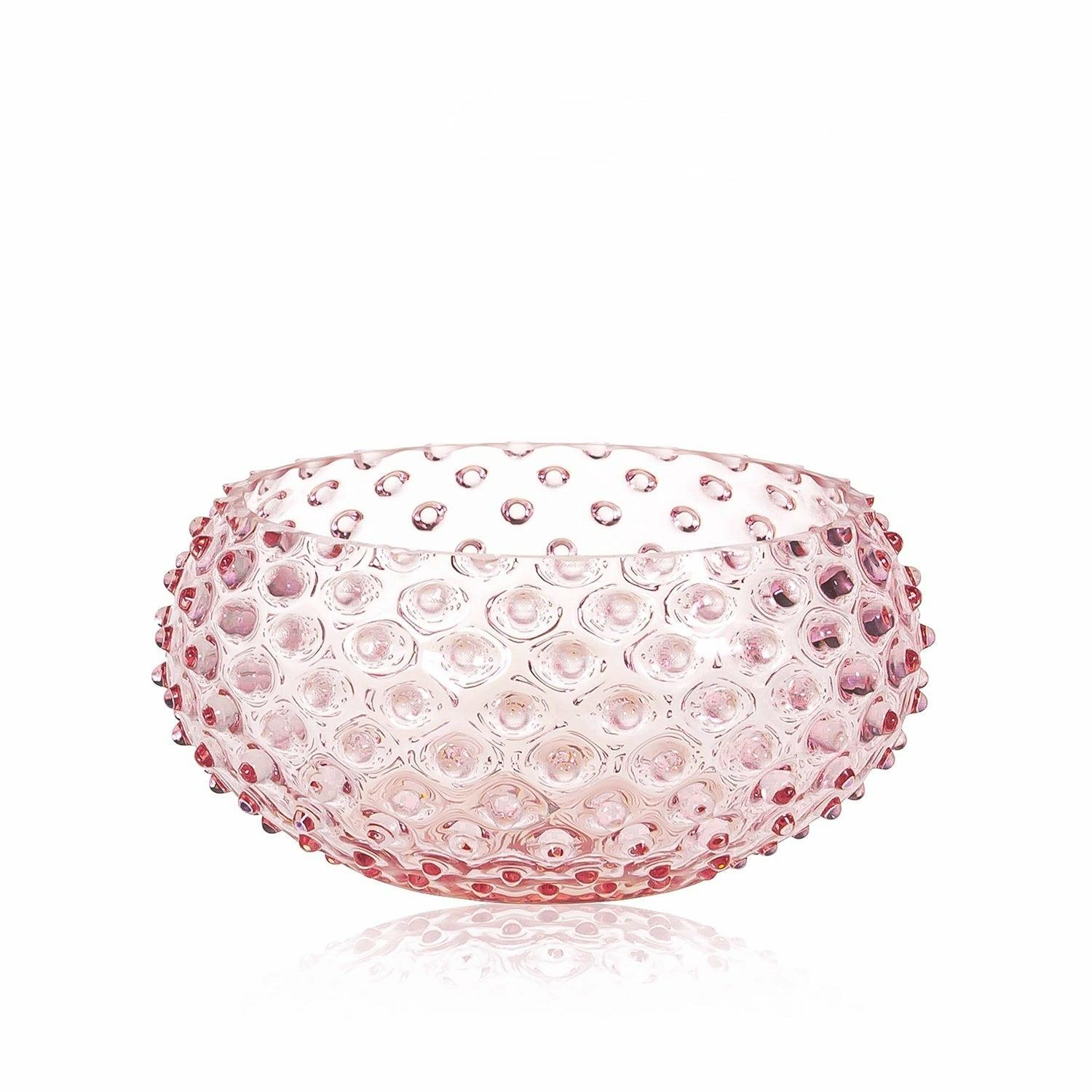 Rose Pink Hobnail Bowl